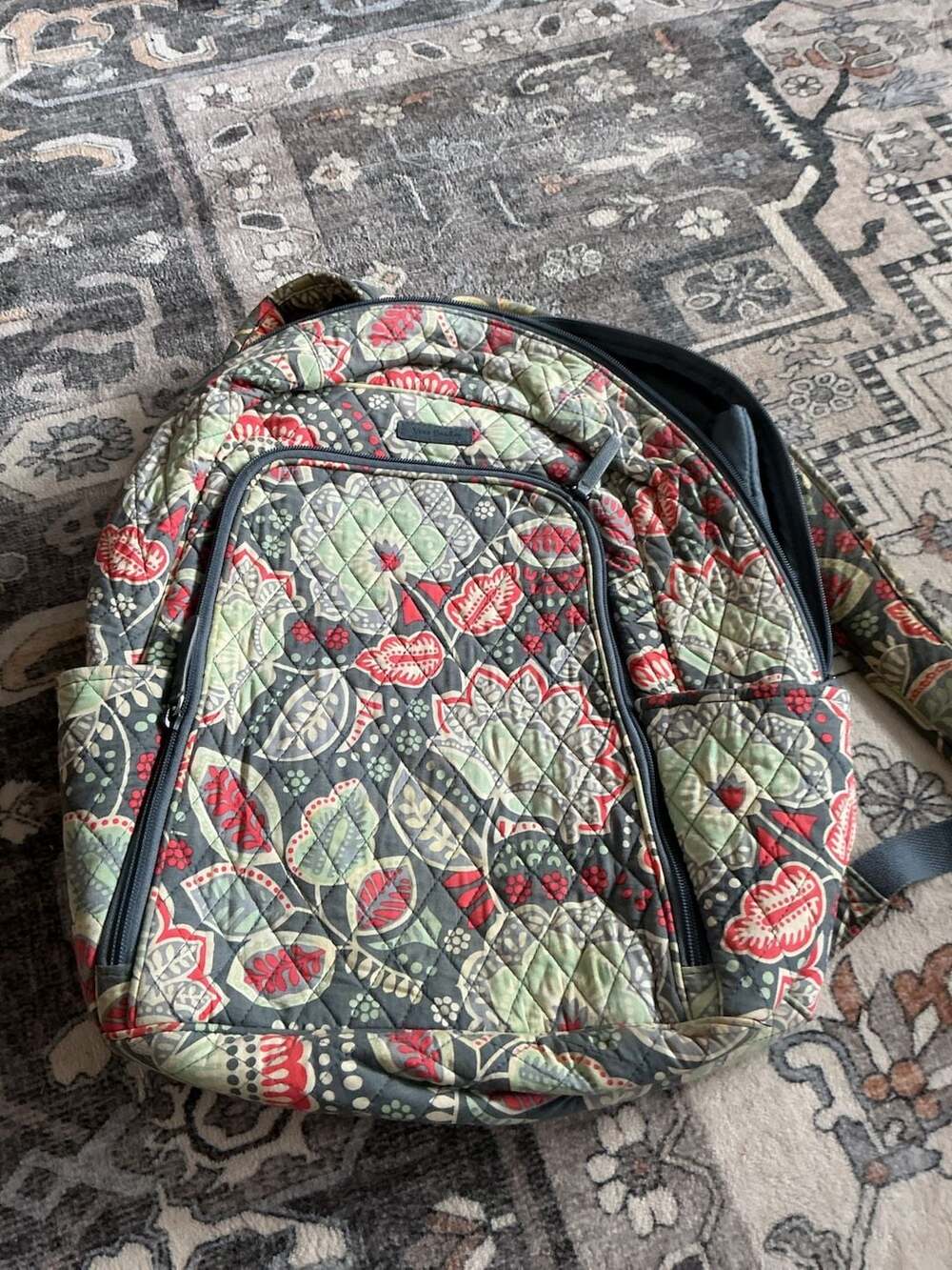 Vera Bradley Campus Tech Backpack in Nomadic Floral Quilted Cotton